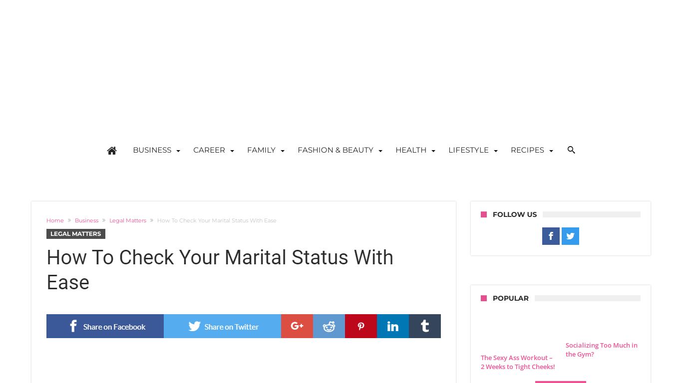 Check Your Marital Status - InspireWomenSA